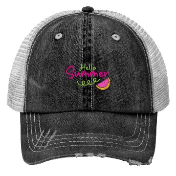 Discover Hello Summer Cute Watermelon Trucker Hats