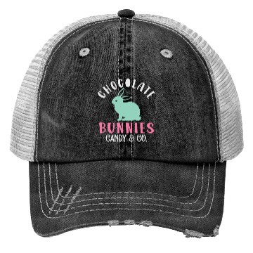 Discover Chocolate Bunnies Candy & Co Happy Easter Holiday Trucker Hats