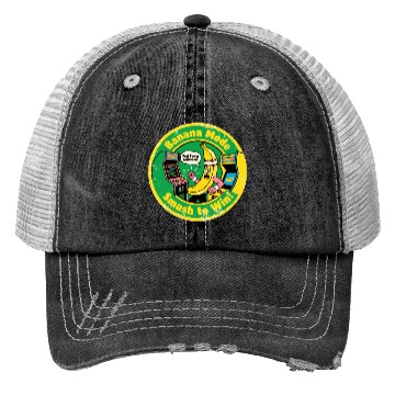 Discover Funny Banana Gamer Smash to Win Banana Mode Trucker Hats