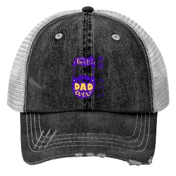 Discover Best Bearded Dad Purple Trucker Hats