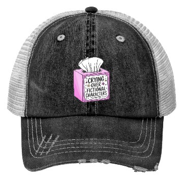 Discover Crying Over Fictional Characters Trucker Hats