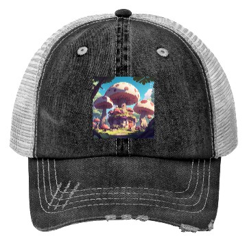 Discover Life Beneath the Mushrooms Trucker Hats