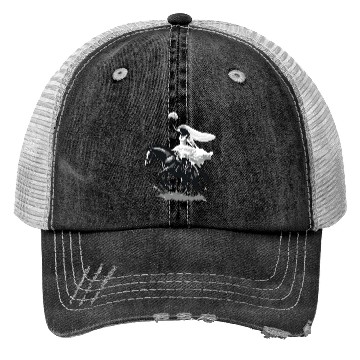 Discover Western Cowgirl Bride on Bucking Horse – Grayscale Trucker Hats