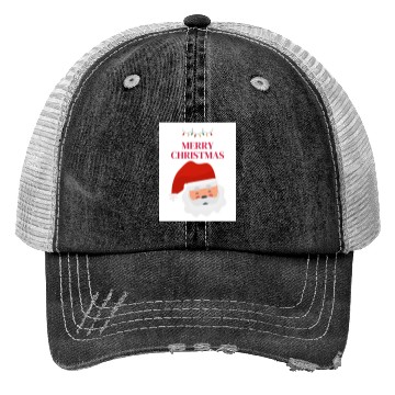 Discover Santa Claus merry Christmas design Trucker Hats