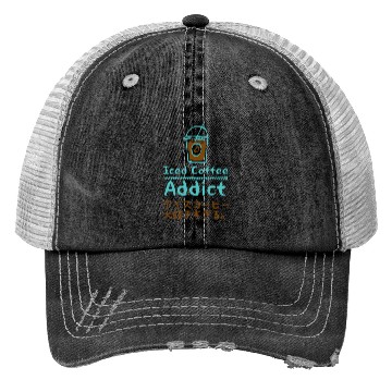 Discover Iced Coffee Addict Mint Trucker Hats