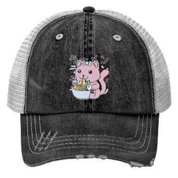 Discover Kawaii Fish Ramen Trucker Hats