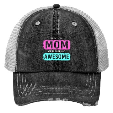 Discover Single Mom Mothers Day Solo Mommy Trucker Hats