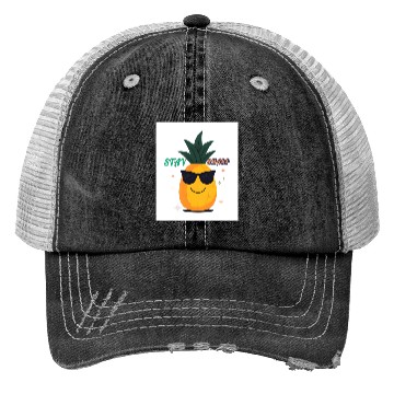Discover “Stay Sharp” (Pineapple with Sunglasses) Trucker Hats