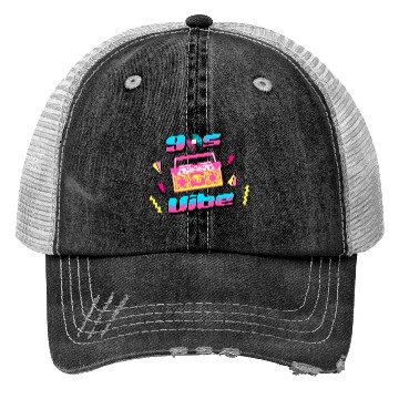 Discover 90s Vibe Retro Nostalgia Boombox Trucker Hats