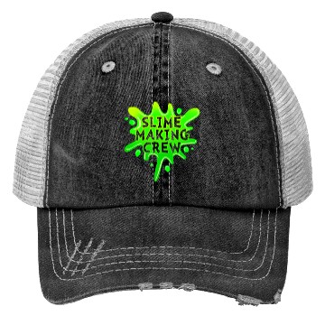Discover Slime Green Slime Making Crew Trucker Hats