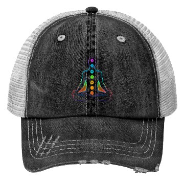 Discover Chakras – Neon Alignment | Vibrant 3D Vector Trucker Hats