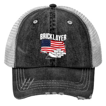 Discover Bricklayer American Pride Craftsmanship Tribute Trucker Hats