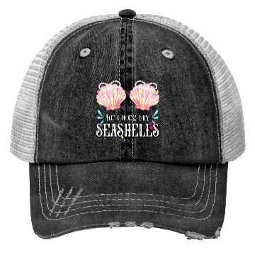 Discover She likes my Seashells summer crusin couple love Trucker Hats