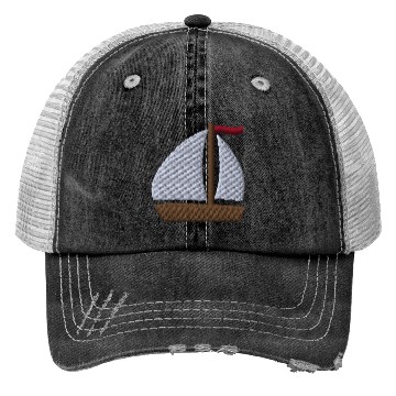 Discover Sailboat embroidered Trucker Hats