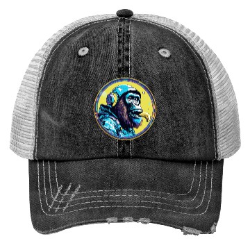 Discover Cool Monkey Logo Trucker Hats