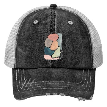 Discover Abstract pastel watercolour painting pattern Trucker Hats