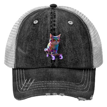 Discover Skate Meow Trucker Hats