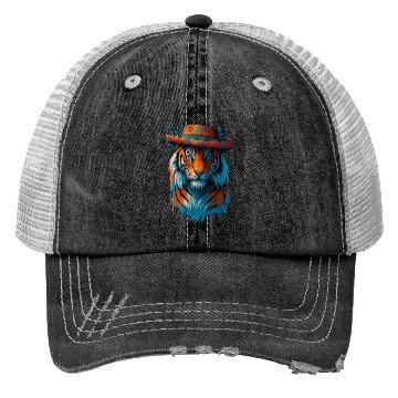 Discover Tiger of Elegance Trucker Hats