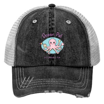 Discover Octopus Splash Party Trucker Hats