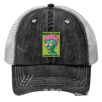 Discover Zombie Head – Born to Die Trucker Hats