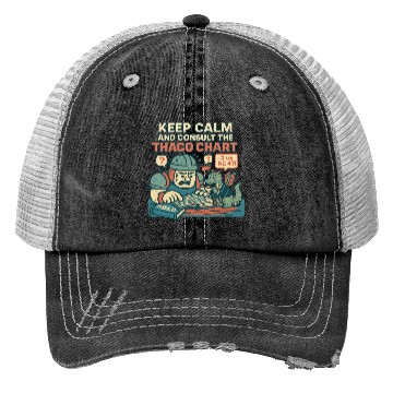 Discover Keep Calm THAC0 Trucker Hats