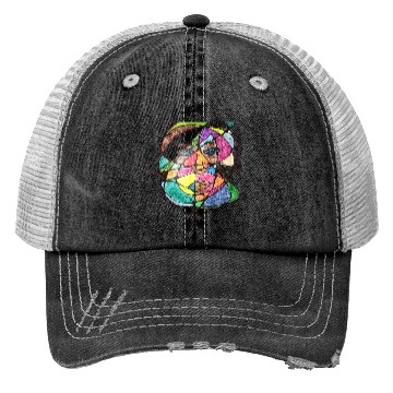 Discover Vivid Spectrum Visage Trucker Hats