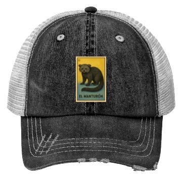 Discover EL MANTURÓN - THE BEARCAT - LA LOTERÍA Trucker Hats