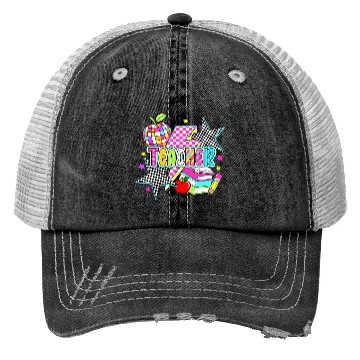 Discover Retro Teacher Preppy Teacher Trucker Hats