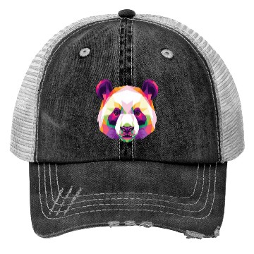 Discover galaxy panda Trucker Hats
