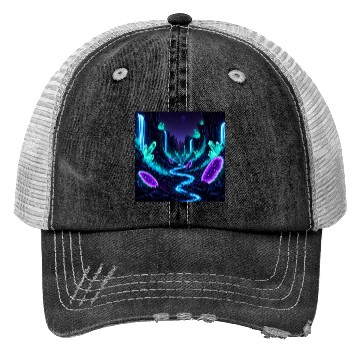 Discover Bioluminescent Crystal Valley Trucker Hats