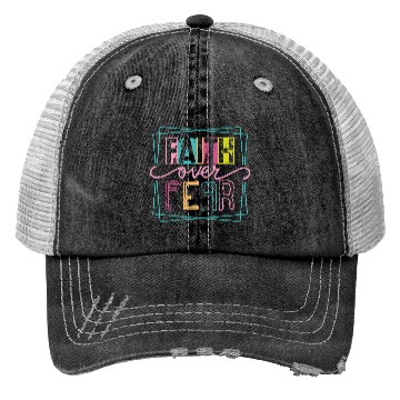 Discover Christian Faith over Fear Trucker Hats