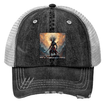 Discover Ogun: The Warrior of Iron and Strength Trucker Hats