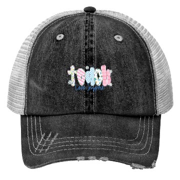 Discover Preppy Teacher Teach Love Inspire Trucker Hats