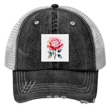 Discover 3D rose Trucker Hats
