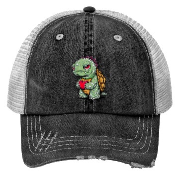 Discover Turtle with heart Trucker Hats