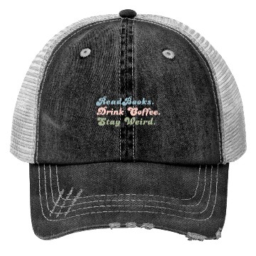 Discover Funny Coffee Lover Gift Funny Book Lover Gift Trucker Hats