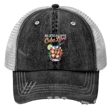 Discover Blutgruppe Cuba Libre Cocktail Bartender Trucker Hats