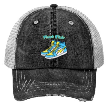 Discover Fresh Kicks Lightning Bolt Sneakers Retro 80s Trucker Hats
