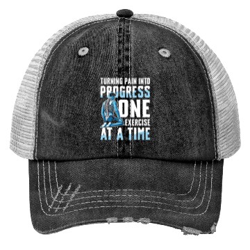 Discover Turning Pain Into Progress One Exercise At A Time Trucker Hats