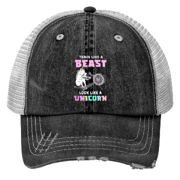 Discover Fitness Exercise Gym Unicorn Trucker Hats