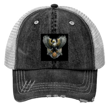 Discover modern bird of prey logo Trucker Hats