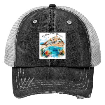 Discover Mediterranean Dreams Trucker Hats