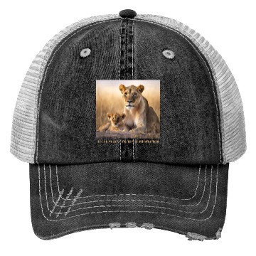 Discover Lioness and her cub - Pride & Joy Trucker Hats