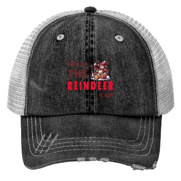 Discover Keep Calm, The Reindeer Is here Trucker Hats
