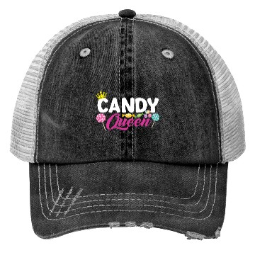 Discover Funny Candy Queen Lollipop Lover Design 01 Trucker Hats