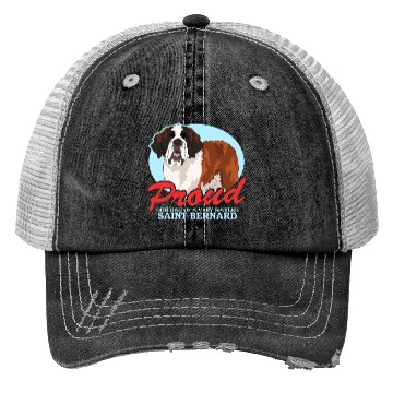 Discover Saint Bernard Dog Dad St. Bernhard Trucker Hats