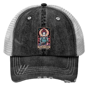 Discover The Phlebotomist Needle Ninja Tarot Card Trucker Hats