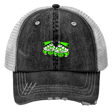 Discover 2 turtles shell gun shooting war attack tank team Trucker Hats