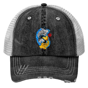 Discover fish Trucker Hats