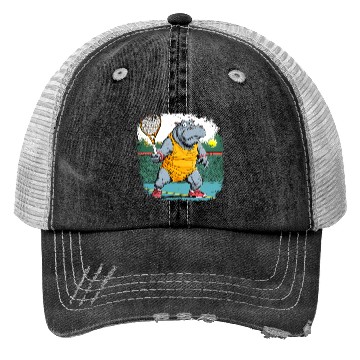 Discover Hippo tennis Trucker Hats